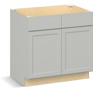 RELIABILT Parkstone II Sink Base, Light Gray, 36" W, 2 Doors, Fully Assembled - 649996 | Lowe's Pro Supply